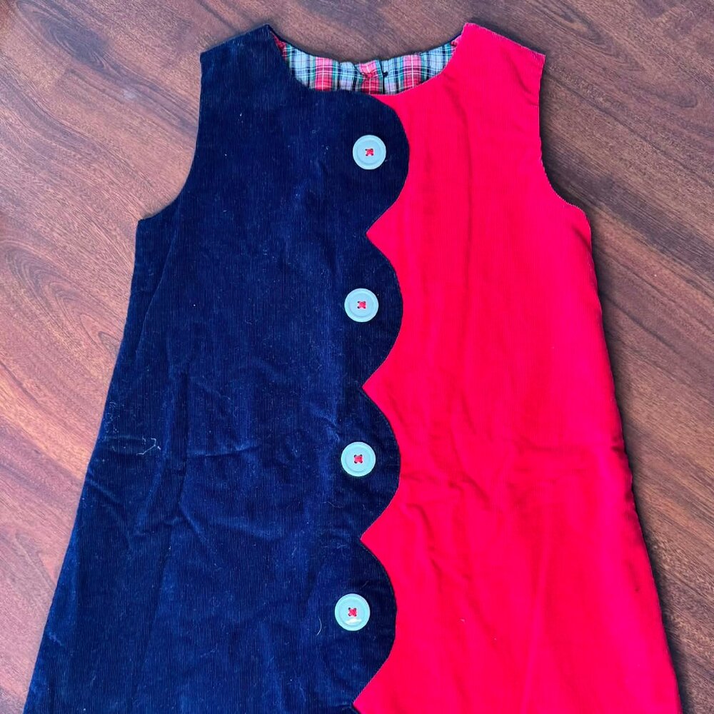 The Beaufort Bonnet Company Blue and Red Valentines Dress